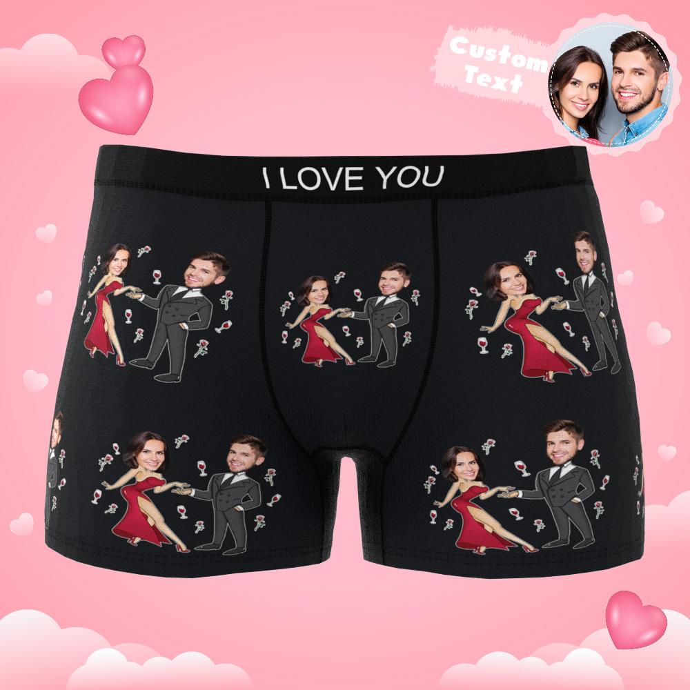 personalized face photo boxer briefs soft stretch comfort gift for boyfriend