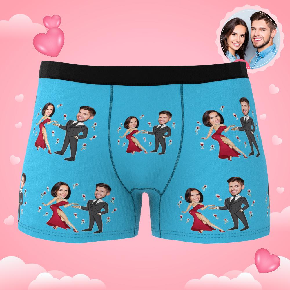 personalized face photo boxer briefs custom design gift for boyfriend