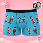 personalized face photo boxer briefs custom design gift for boyfriend