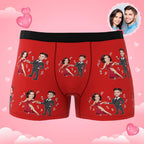 personalized face photo soft stretch comfort boxer briefs gift for boyfriend