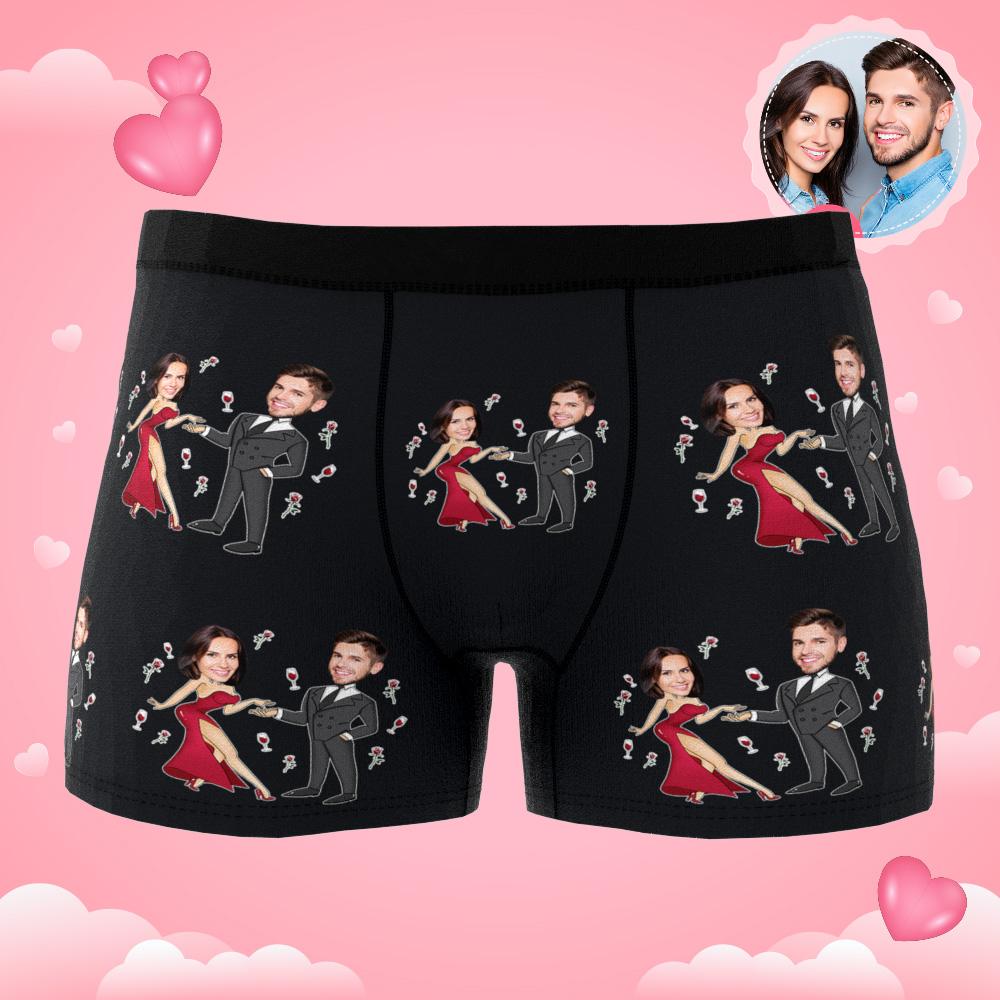 personalized face photo boxer briefs anniversary surprise gift for boyfriend