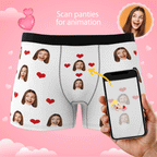 personalized face photo mens underwear gift for boyfriend
