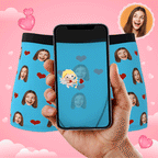 personalized face photo mens underwear heart theme design gift for boyfriend custom style