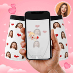 personalized face photo heart theme design mens underwear gift for boyfriend custom style