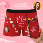 Custom Photo Boxer, Funny Face Boxer It's Mine AR View