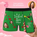 Custom Photo Boxer, Funny Face Boxer It's Mine AR View