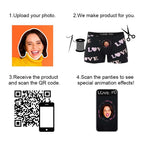 Custom Photo Boxer Kiss Underwear Men's Underwear Gift For Boyfriend AR View