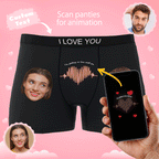 personalized photo mens underwear soft stretch comfort gift for boyfriend