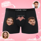 personalized photo mens underwear soft stretch comfort gift for boyfriend custom style