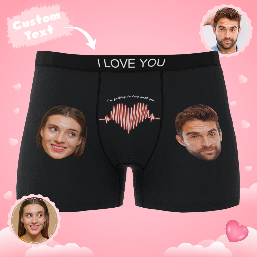 personalized photo mens underwear soft stretch comfort gift for boyfriend custom style