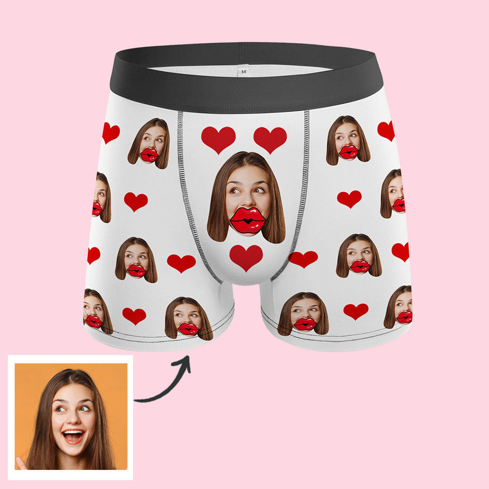 mens underwear personalized face photo funny romantic gift for boyfriend