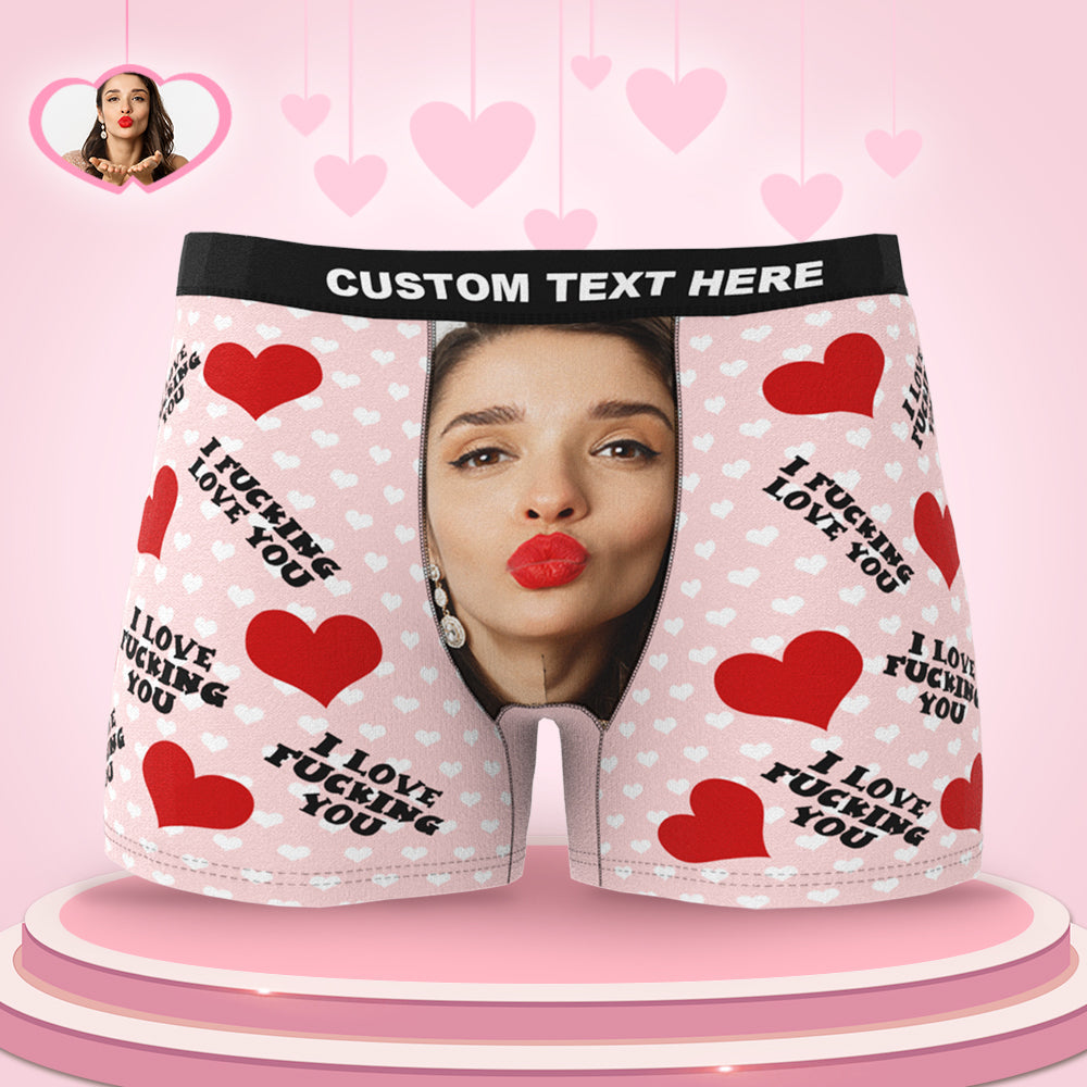 personalized face photo boxer shorts soft stretch comfort gift for boyfriend