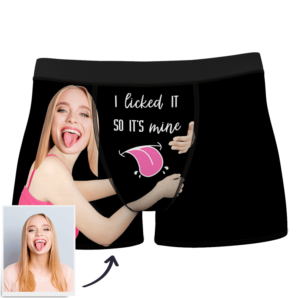 mens underwear personalized face photo anniversary surprise gift for boyfriend