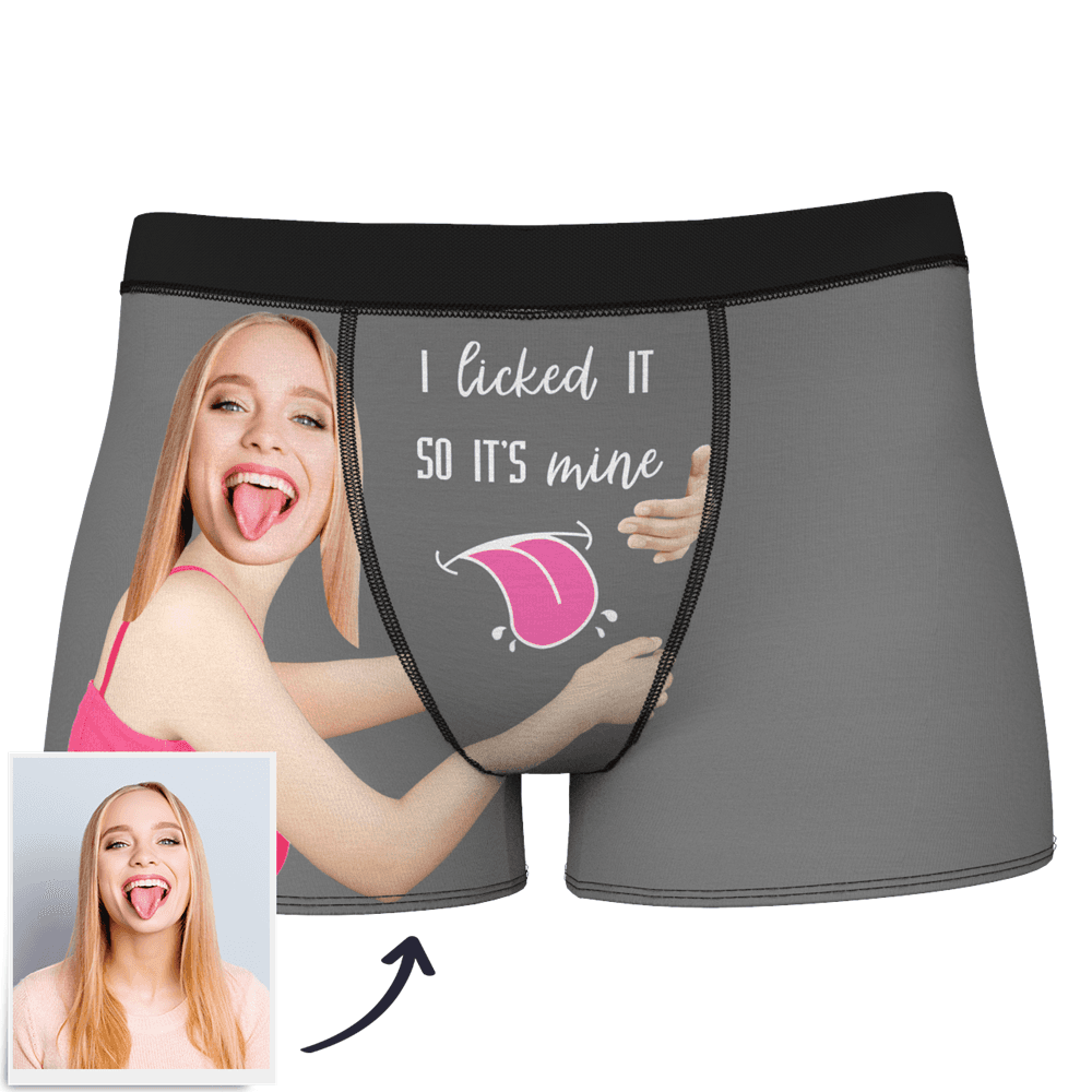 mens underwear personalized face photo personal style gift for boyfriend