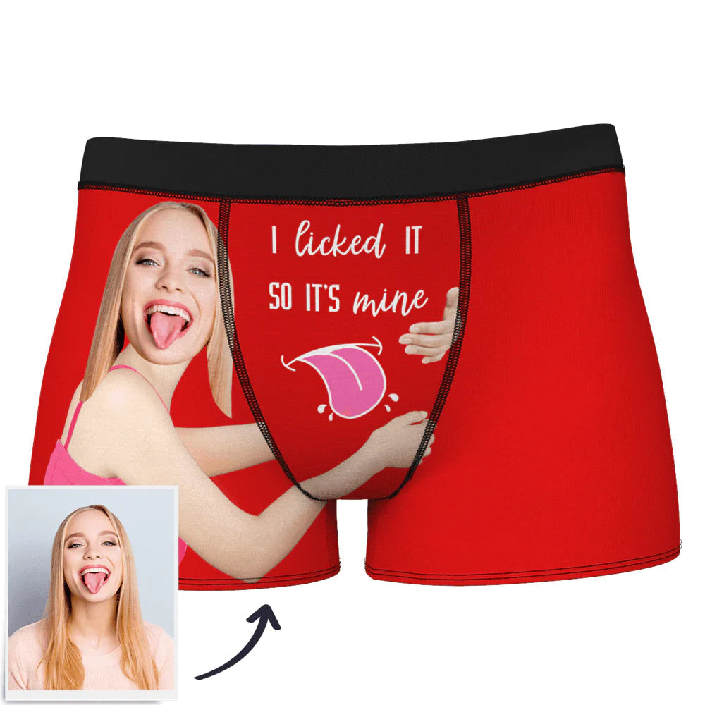 personalized face photo soft stretch comfort mens underwear gift for boyfriend