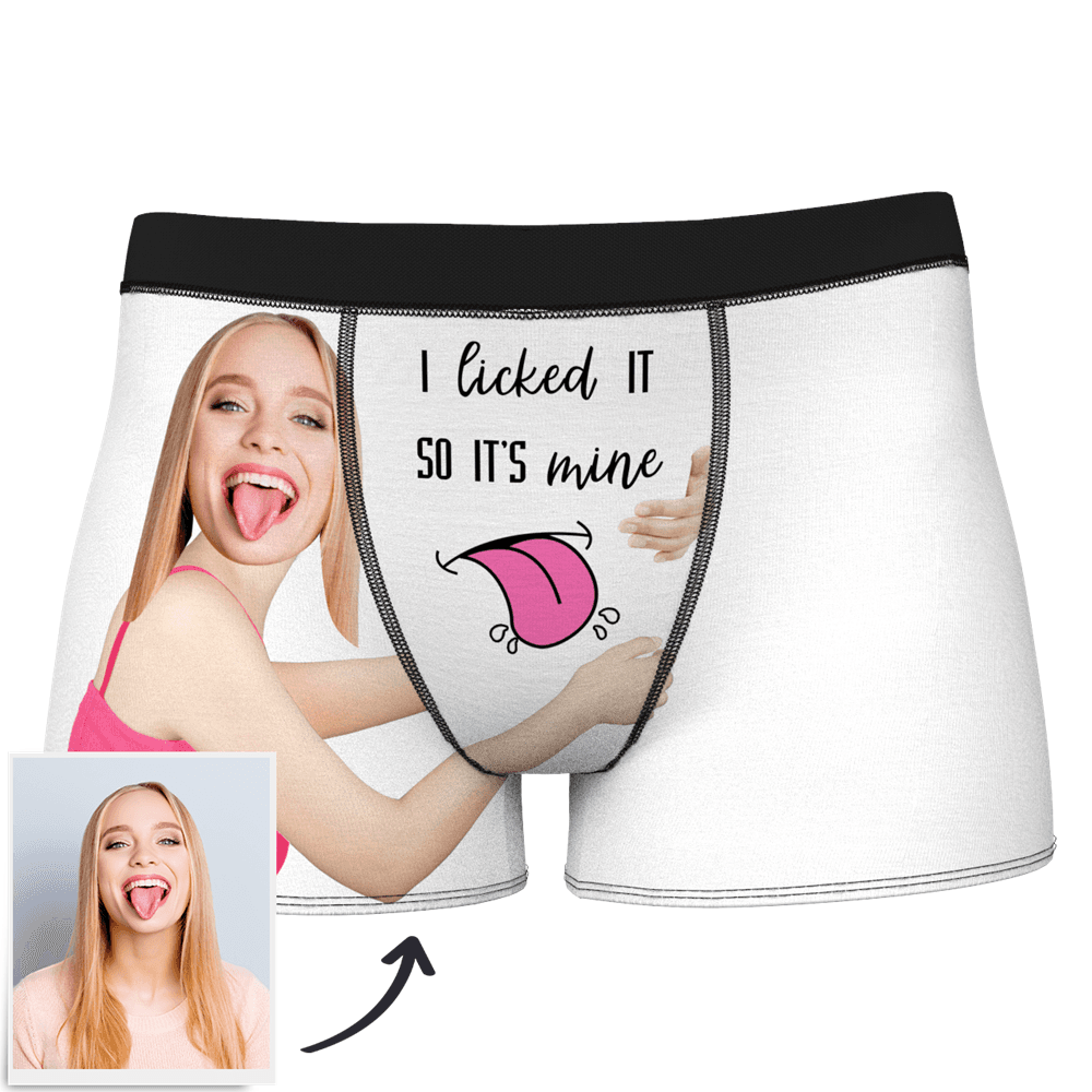 personalized face photo mens underwear anniversary surprise gift for boyfriend