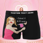 personalized face photo mens underwear soft stretch comfort gift for boyfriend