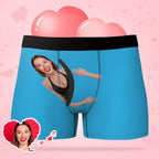 Custom Face Underwear Hug My Treasure Men's All-Over Boxer Briefs