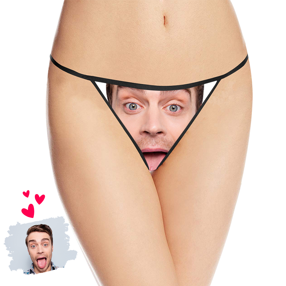 gifts for wife Photo Custom Personalized Thong Panties Women's Custom Printed Face Thong Pantie Sexy Funny Underwear Customiz