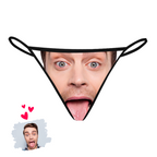 gifts for wife Photo Custom Personalized Thong Panties Women's Custom Printed Face Thong Pantie Sexy Funny Underwear Customiz
