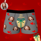 personalized face photo mens underwear holiday surprise gift for boyfriend