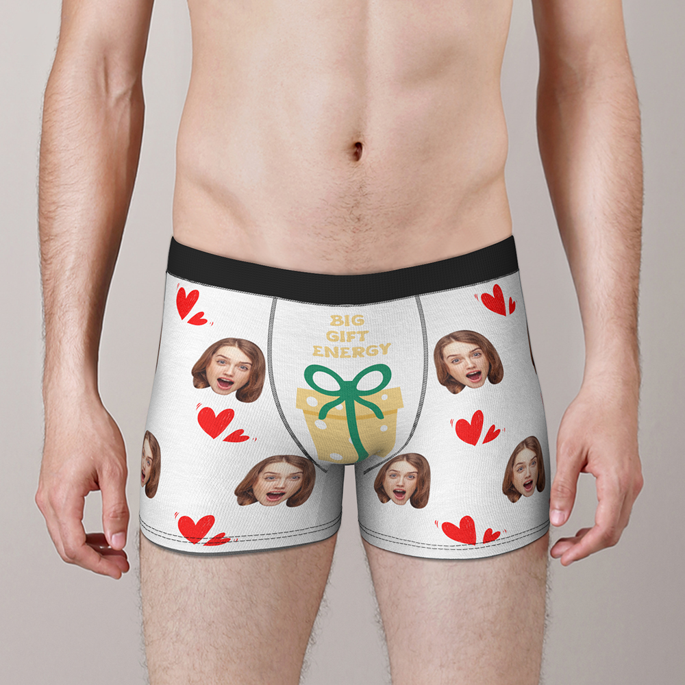 mens underwear personalized face photo personal style gift for boyfriend