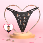 Custom Thong Underwear Personalized Thong Valentines Day Gifts For Her