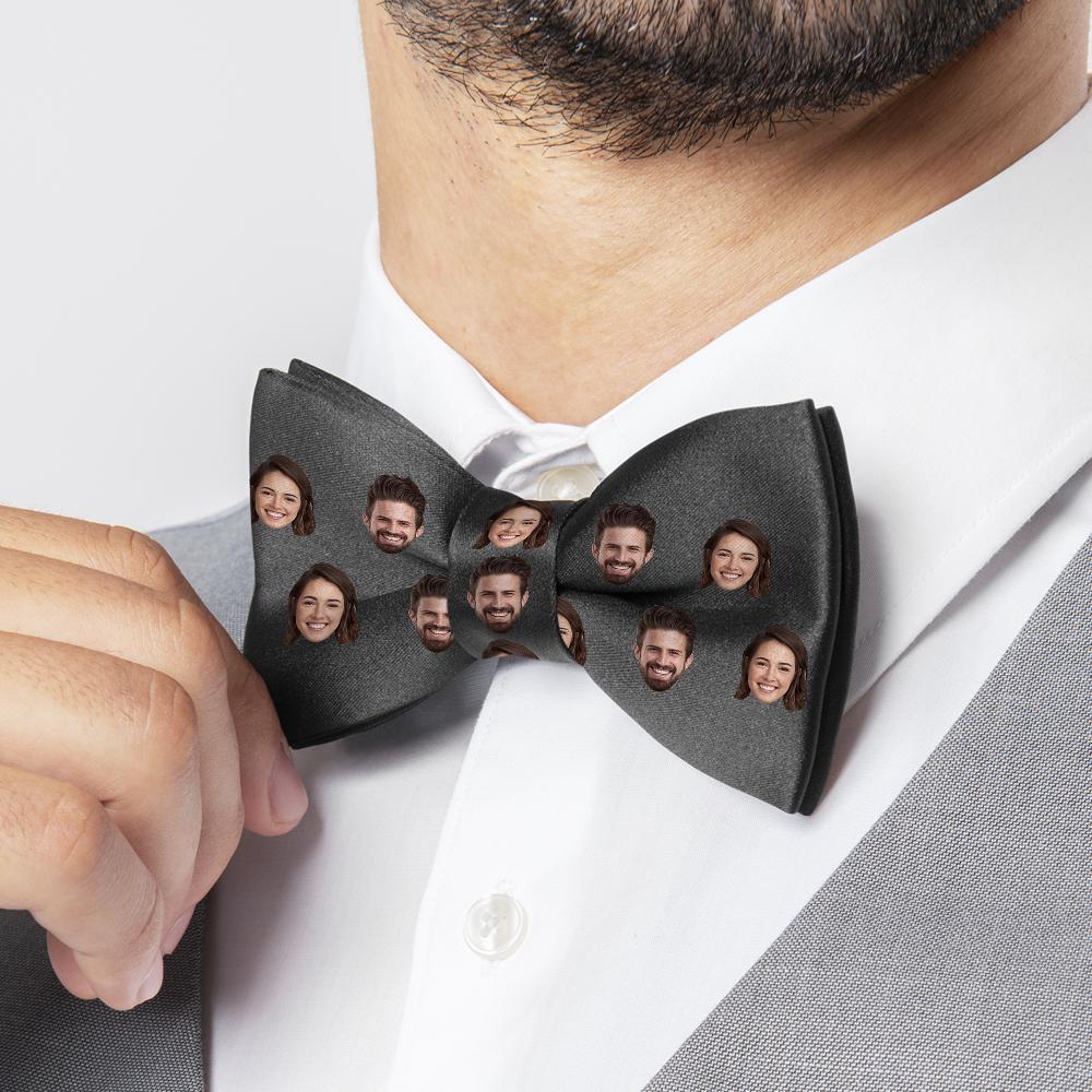 Custom Bow Tie Personalized Photo Bow Tie Custom Couple Face Bow Tie Personalized Funny Accesories Gift for Men