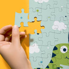 Custom Cartoon Dinosaur Photo Puzzle - 5 Size