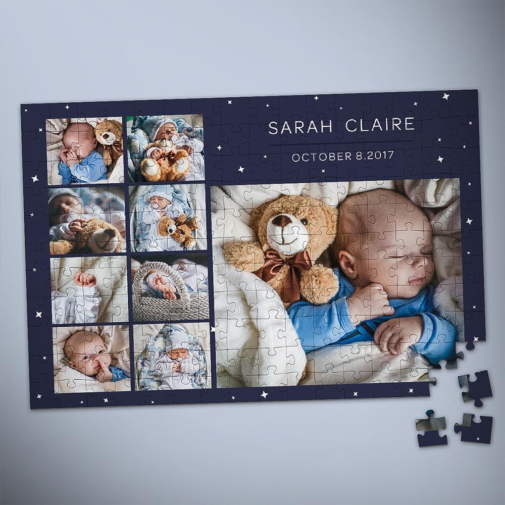 personalized photo puzzle 9 photo jigsaw keepsake with custom photo