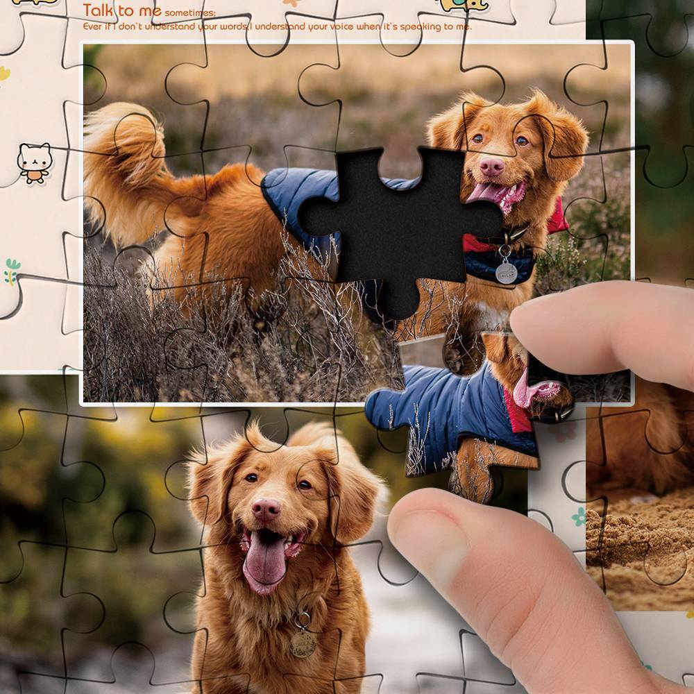 personalized photo jigsaw puzzle loss of dog gift keepsake gift personalized preview