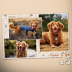 personalized photo loss of dog gift jigsaw puzzle keepsake gift main view