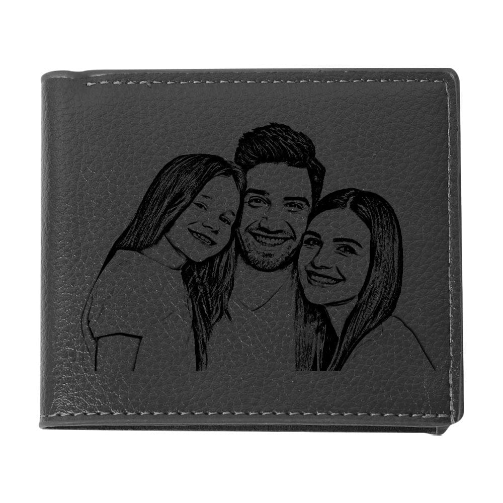 Personalized Leather Wallet  Daily Essential style  gifts for husband