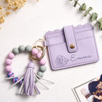 wallet gift for daughter custom birth flower daily carry showcase