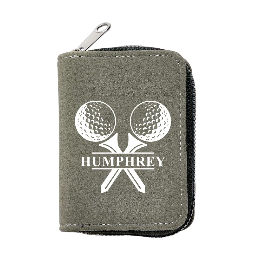 Personalized Leather Golf Wallet with 18 Card Slots Card Holder Wallet Gift for Men