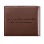 Custom Photo Wallet Men's Bifold GreyWallet for Dad