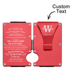 Custom Engraved Wallet Ultra Thin Minimalist Card Holder Gifts