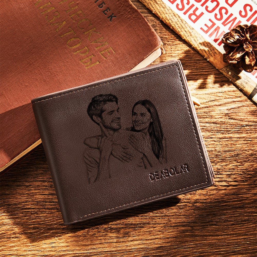 Unique Leather Wallet with Soft Breathable Fabric  gifts for husband