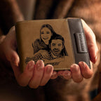 Unique Leather Wallet featuring Soft Breathable Comfort personalized gift