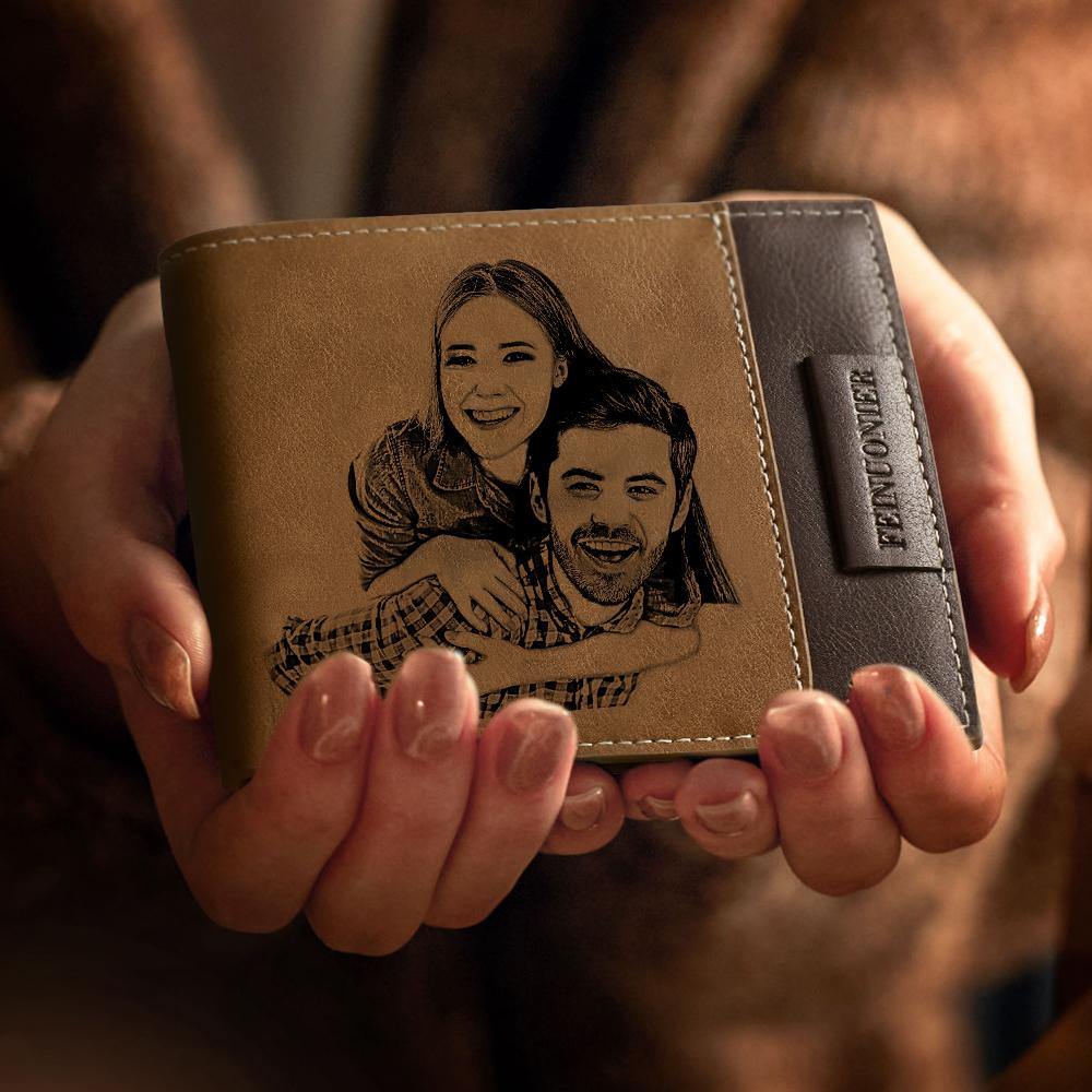 Unique Leather Wallet featuring Soft Breathable Comfort personalized gift