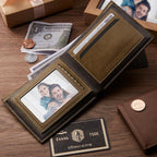 Engraved Wallet Antimagnetic Men s Bifold Wallets style Leather Wallet Valentine s Day Gift present for him