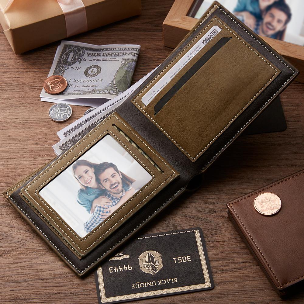 Engraved Wallet Antimagnetic Men s Bifold Wallets style Leather Wallet Valentine s Day Gift present for him