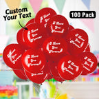 custom personalised balloons latex balloon 100 pack birthday balloon detail view