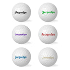 Personalized Golf Ball Set of 6 Custom Golf Ball With Name Gifts for Golf Lover