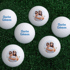 Custom Golf Balls with Picture & Text Personalized Golf Ball Set of 6 Gifts for Golf Lover