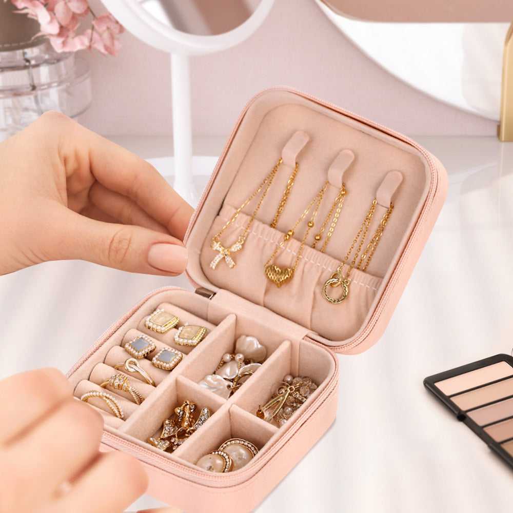 jewelry box personalized keepsake jewelry organizer bridesmaid gift for bridal party blue product image
