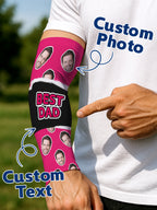 Custom Face Photo Arm Sleeves Summer Gift Birthday Gift