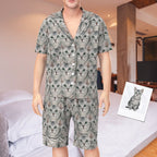 Custom Face Pajamas Men's Short Sleeve Pyjamas