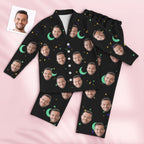 Custom Photo Face Pajama Personalized Starry Sky Style Gifts