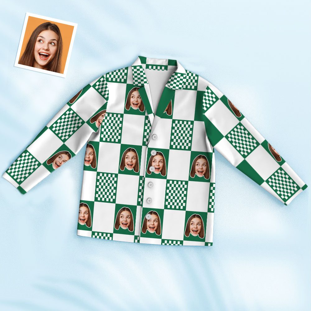 Custom Photo Face Pajama Funny Lattice Comfortable Gifts